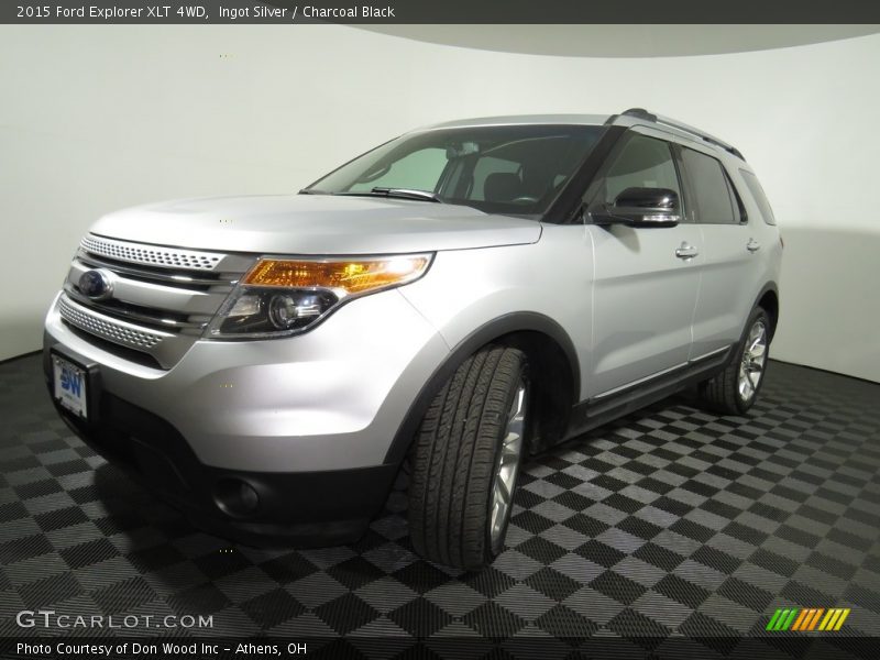 Ingot Silver / Charcoal Black 2015 Ford Explorer XLT 4WD