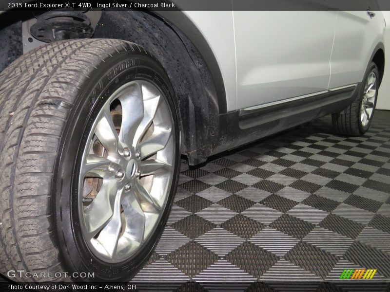Ingot Silver / Charcoal Black 2015 Ford Explorer XLT 4WD