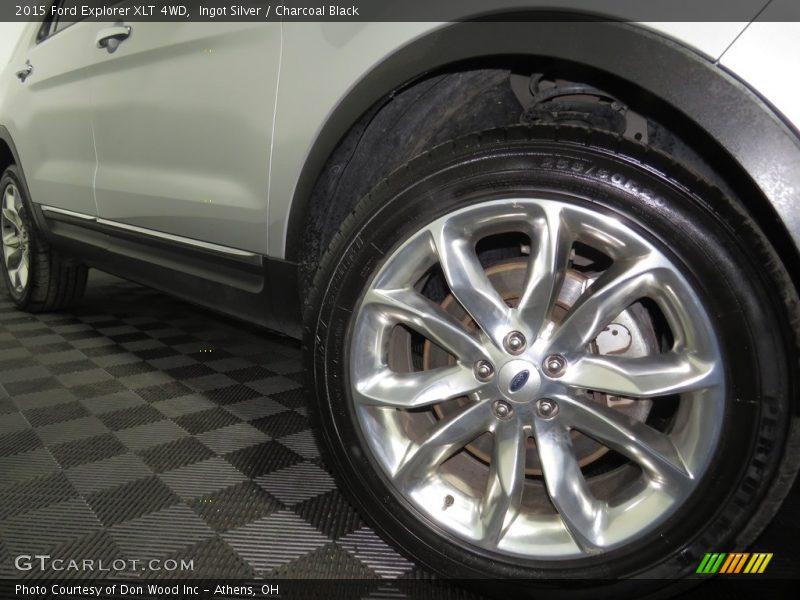 Ingot Silver / Charcoal Black 2015 Ford Explorer XLT 4WD