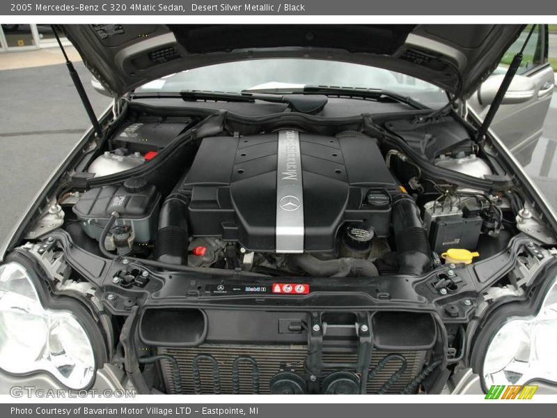 Desert Silver Metallic / Black 2005 Mercedes-Benz C 320 4Matic Sedan