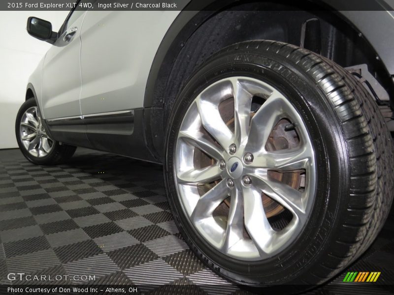 Ingot Silver / Charcoal Black 2015 Ford Explorer XLT 4WD