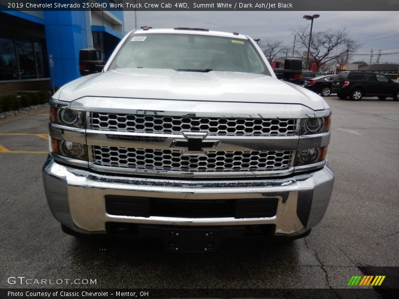 Summit White / Dark Ash/Jet Black 2019 Chevrolet Silverado 2500HD Work Truck Crew Cab 4WD
