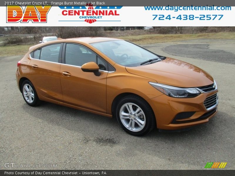 Orange Burst Metallic / Jet Black 2017 Chevrolet Cruze LT