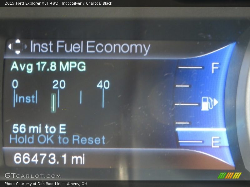 Ingot Silver / Charcoal Black 2015 Ford Explorer XLT 4WD