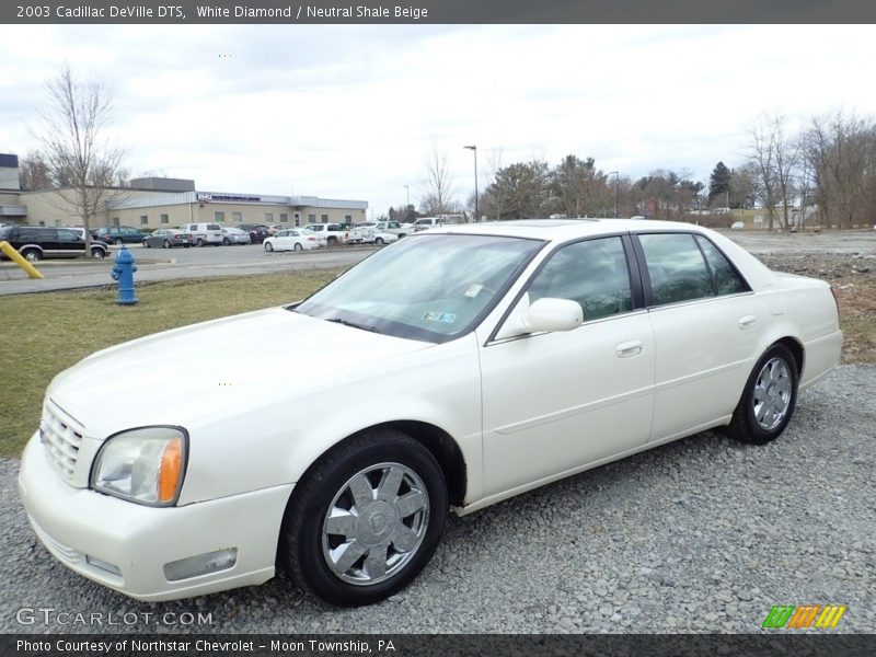 White Diamond / Neutral Shale Beige 2003 Cadillac DeVille DTS