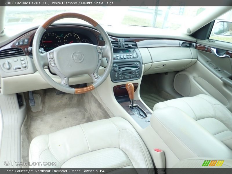 White Diamond / Neutral Shale Beige 2003 Cadillac DeVille DTS