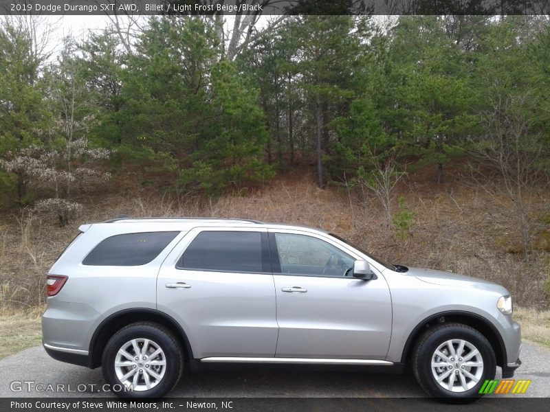 Billet / Light Frost Beige/Black 2019 Dodge Durango SXT AWD