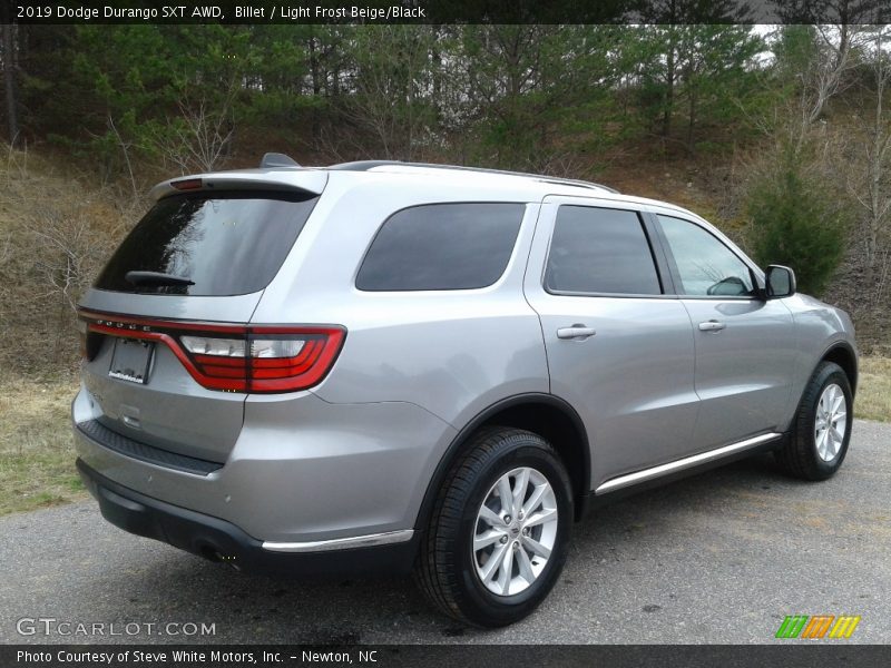 Billet / Light Frost Beige/Black 2019 Dodge Durango SXT AWD