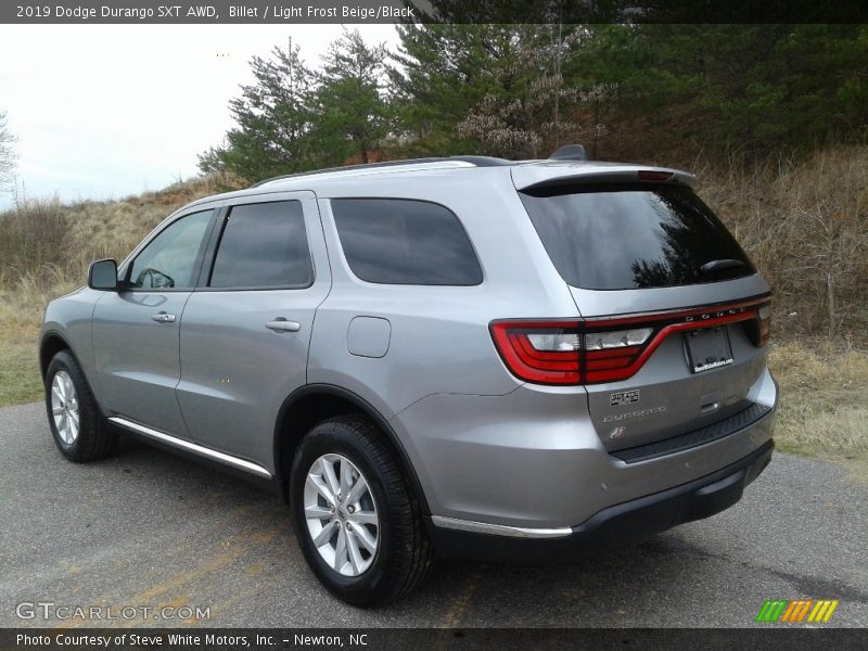 Billet / Light Frost Beige/Black 2019 Dodge Durango SXT AWD