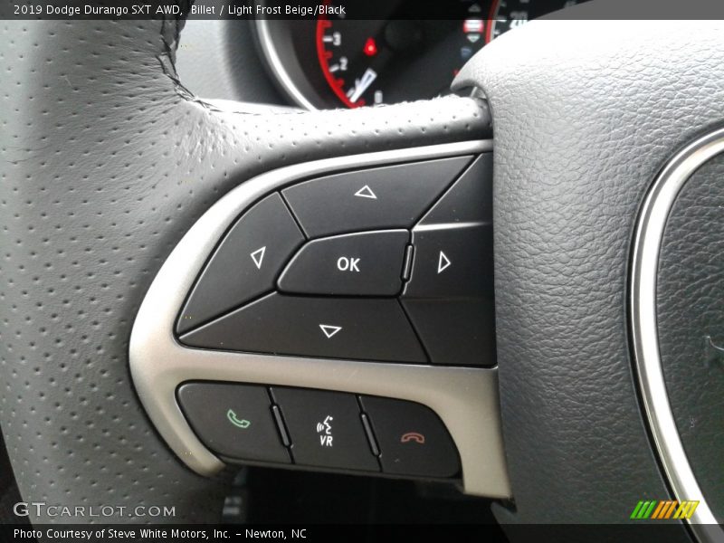 Billet / Light Frost Beige/Black 2019 Dodge Durango SXT AWD