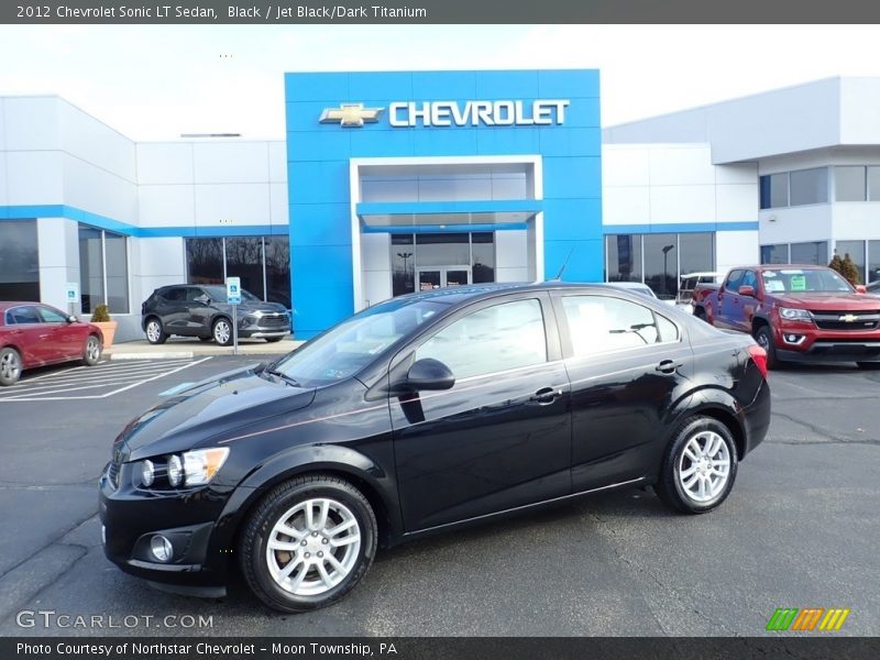 Black / Jet Black/Dark Titanium 2012 Chevrolet Sonic LT Sedan