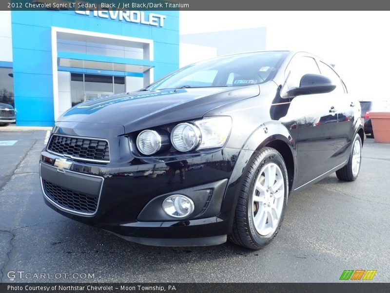Black / Jet Black/Dark Titanium 2012 Chevrolet Sonic LT Sedan