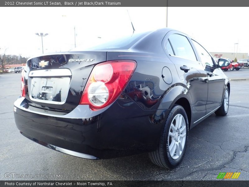 Black / Jet Black/Dark Titanium 2012 Chevrolet Sonic LT Sedan