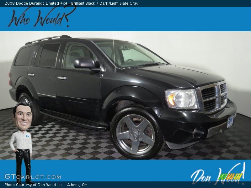 Brilliant Black / Dark/Light Slate Gray 2008 Dodge Durango Limited 4x4