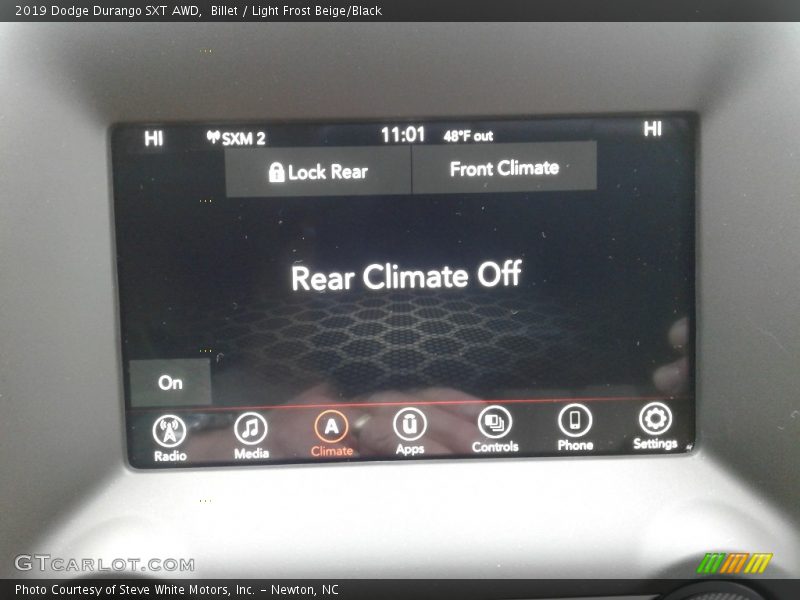 Billet / Light Frost Beige/Black 2019 Dodge Durango SXT AWD