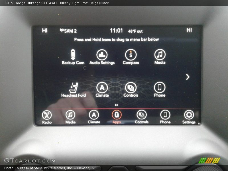 Billet / Light Frost Beige/Black 2019 Dodge Durango SXT AWD