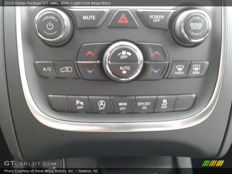 Billet / Light Frost Beige/Black 2019 Dodge Durango SXT AWD