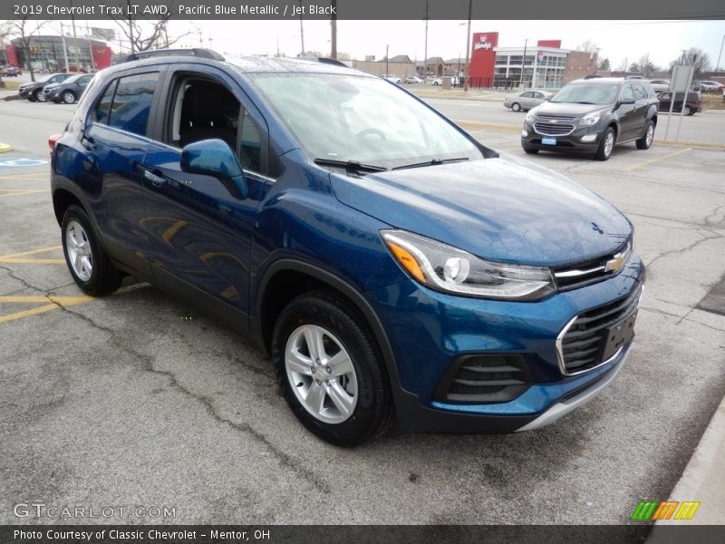 Pacific Blue Metallic / Jet Black 2019 Chevrolet Trax LT AWD