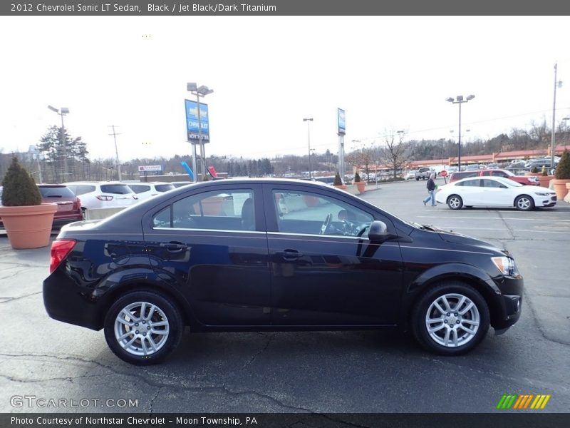 Black / Jet Black/Dark Titanium 2012 Chevrolet Sonic LT Sedan
