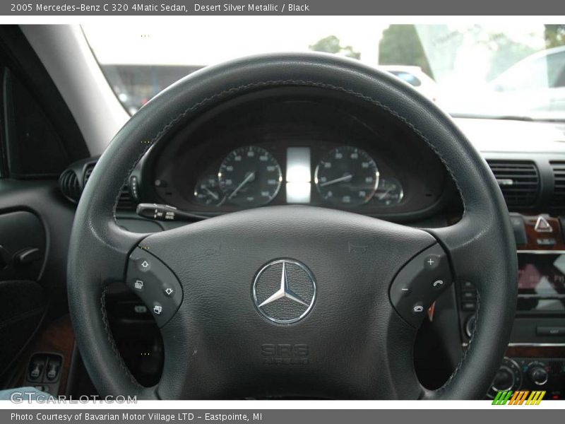 Desert Silver Metallic / Black 2005 Mercedes-Benz C 320 4Matic Sedan