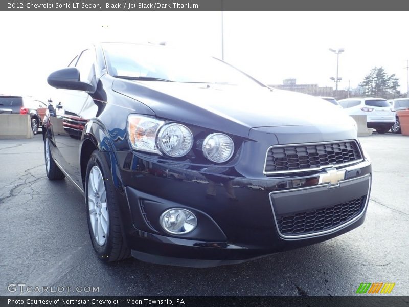 Black / Jet Black/Dark Titanium 2012 Chevrolet Sonic LT Sedan