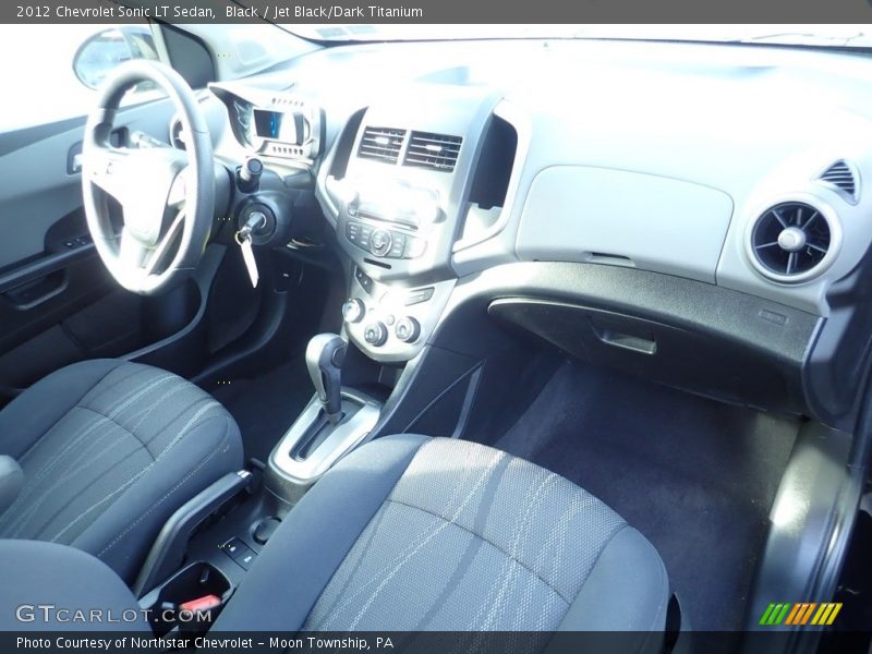 Black / Jet Black/Dark Titanium 2012 Chevrolet Sonic LT Sedan