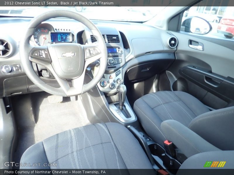 Black / Jet Black/Dark Titanium 2012 Chevrolet Sonic LT Sedan
