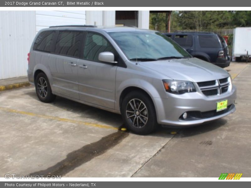 Billet Metallic / Black 2017 Dodge Grand Caravan GT