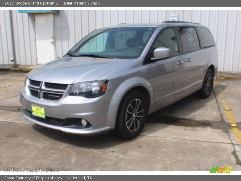 Billet Metallic / Black 2017 Dodge Grand Caravan GT