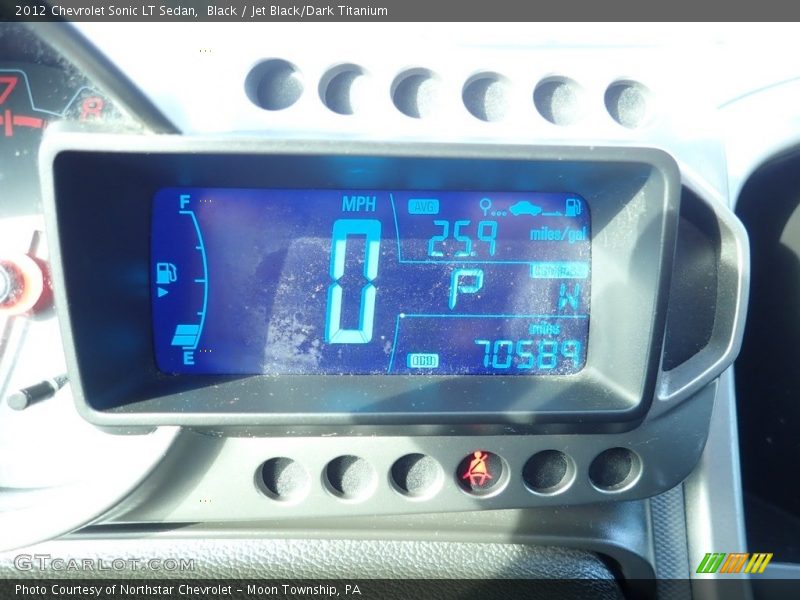 Black / Jet Black/Dark Titanium 2012 Chevrolet Sonic LT Sedan