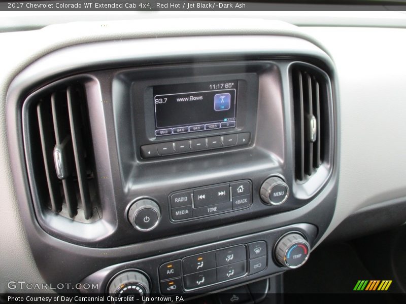 Red Hot / Jet Black/­Dark Ash 2017 Chevrolet Colorado WT Extended Cab 4x4