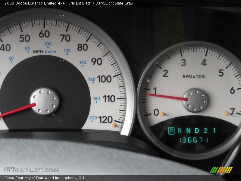 Brilliant Black / Dark/Light Slate Gray 2008 Dodge Durango Limited 4x4
