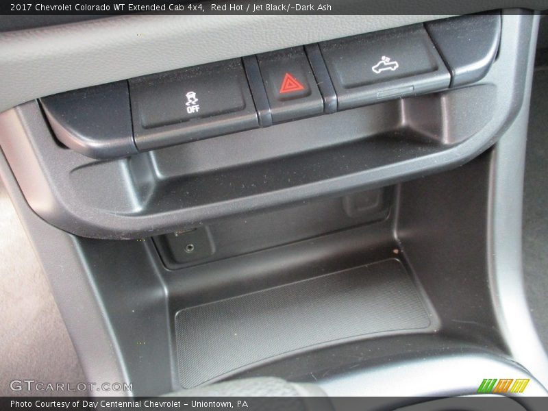 Red Hot / Jet Black/­Dark Ash 2017 Chevrolet Colorado WT Extended Cab 4x4