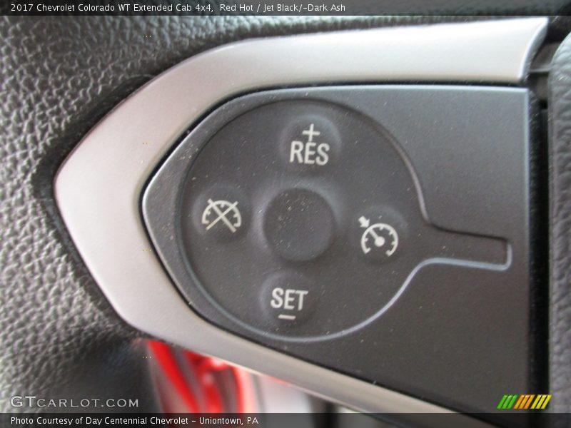 Red Hot / Jet Black/­Dark Ash 2017 Chevrolet Colorado WT Extended Cab 4x4