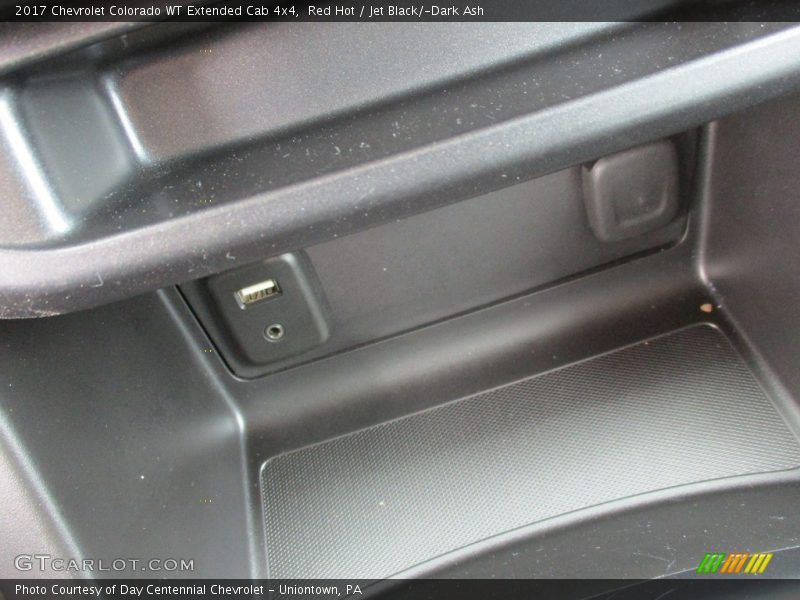 Red Hot / Jet Black/­Dark Ash 2017 Chevrolet Colorado WT Extended Cab 4x4