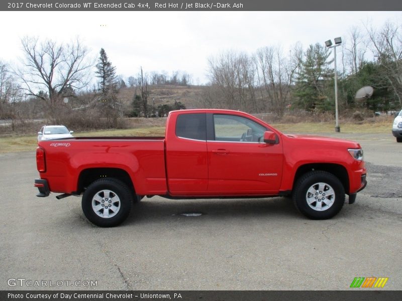Red Hot / Jet Black/­Dark Ash 2017 Chevrolet Colorado WT Extended Cab 4x4