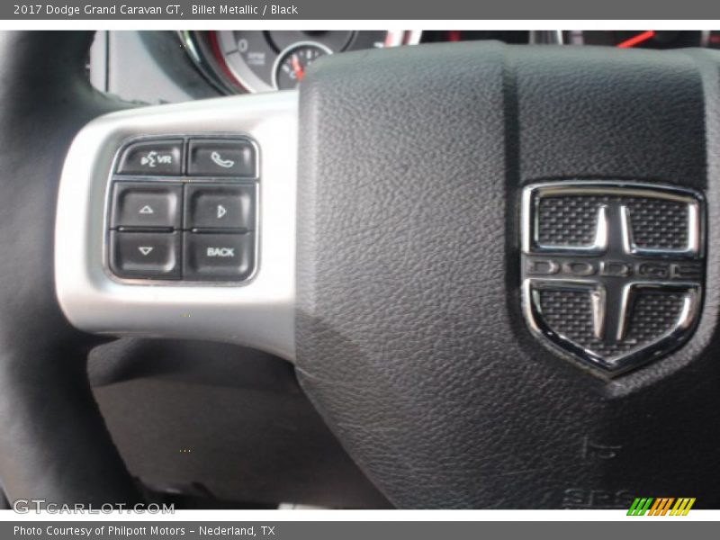 Billet Metallic / Black 2017 Dodge Grand Caravan GT