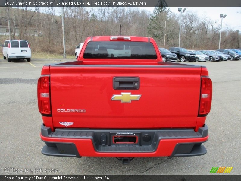 Red Hot / Jet Black/­Dark Ash 2017 Chevrolet Colorado WT Extended Cab 4x4