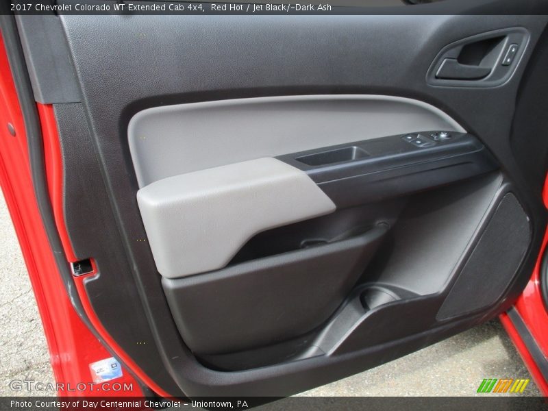 Red Hot / Jet Black/­Dark Ash 2017 Chevrolet Colorado WT Extended Cab 4x4