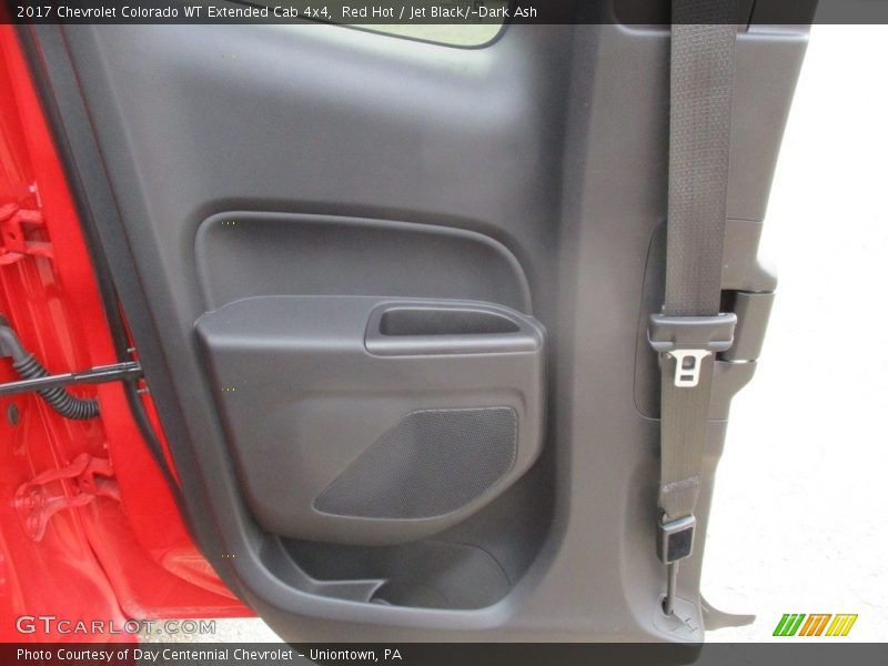 Red Hot / Jet Black/­Dark Ash 2017 Chevrolet Colorado WT Extended Cab 4x4