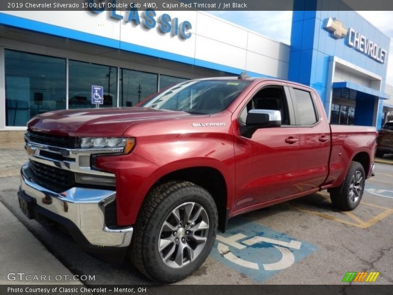 Cajun Red Tintcoat / Jet Black 2019 Chevrolet Silverado 1500 LT Double Cab 4WD