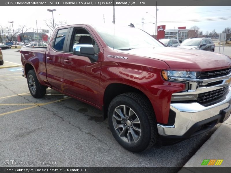 Cajun Red Tintcoat / Jet Black 2019 Chevrolet Silverado 1500 LT Double Cab 4WD