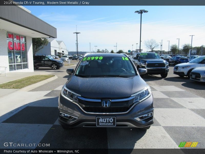 Modern Steel Metallic / Gray 2016 Honda CR-V Touring