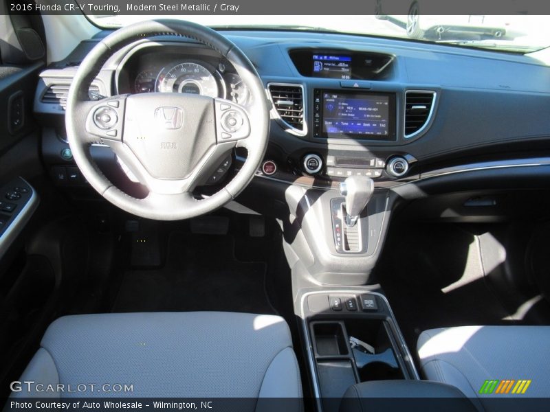 Modern Steel Metallic / Gray 2016 Honda CR-V Touring