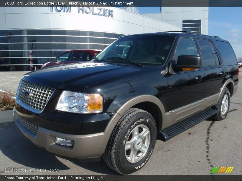 Black Clearcoat / Medium Parchment 2003 Ford Expedition Eddie Bauer