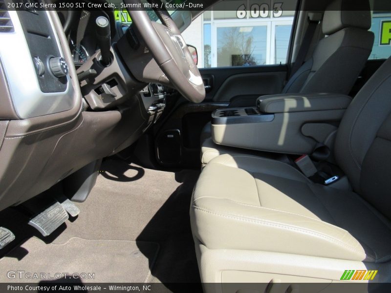 Summit White / Cocoa/­Dune 2017 GMC Sierra 1500 SLT Crew Cab