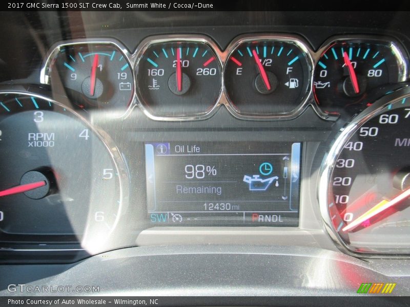 Summit White / Cocoa/­Dune 2017 GMC Sierra 1500 SLT Crew Cab