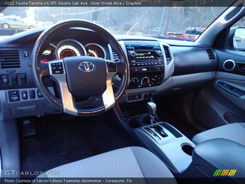 Silver Streak Mica / Graphite 2012 Toyota Tacoma V6 SR5 Double Cab 4x4