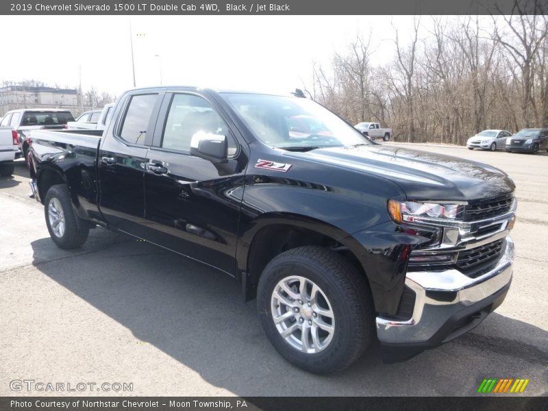 Black / Jet Black 2019 Chevrolet Silverado 1500 LT Double Cab 4WD