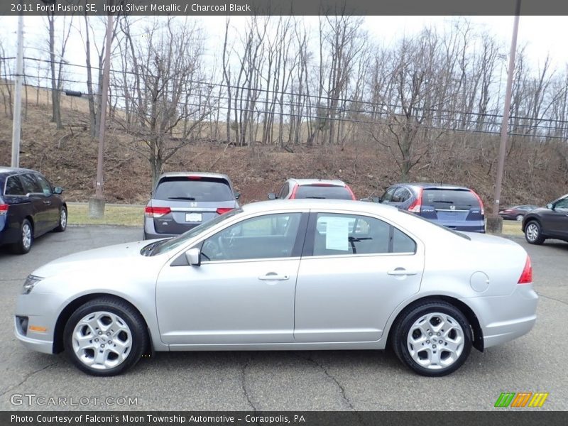 Ingot Silver Metallic / Charcoal Black 2011 Ford Fusion SE